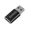 Savio AK-81 videokaapelisovitin USB Type-C USB Type-A musta