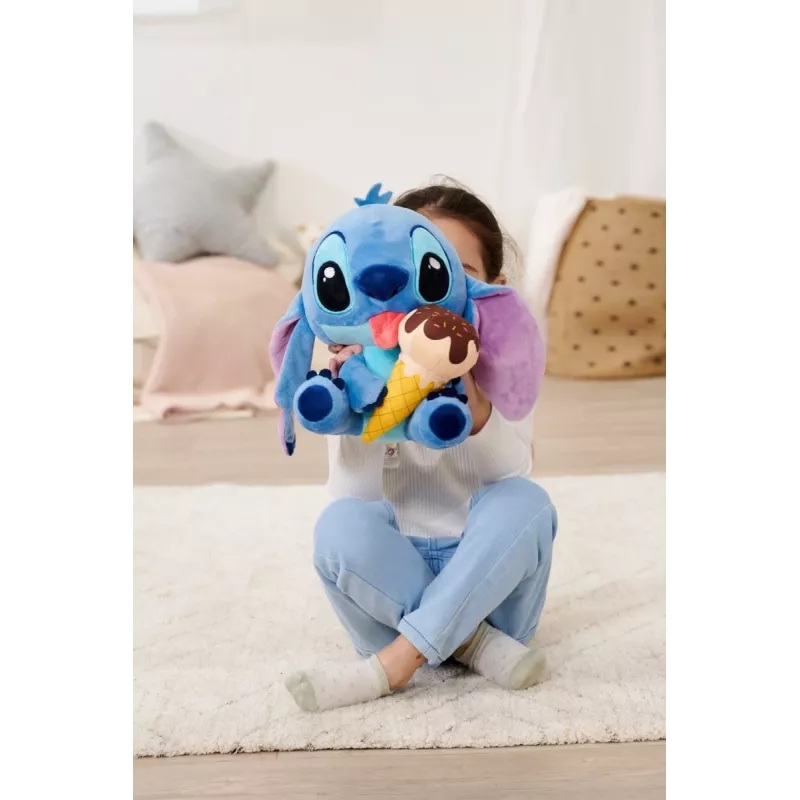 Pehmolelu SIMBA Mascot Stitch jäätelö 25 cm, alkuperäinen pehmeä hahmohahmo