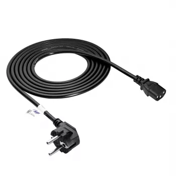 Akyga AK-PC-06A virtajohto CEE 7/7 - IEC C13, 3 m, musta
