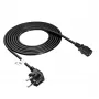 Akyga AK-PC-06A virtajohto CEE 7/7 - IEC C13, 3 m, musta