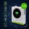 Qoltec aurinko-hybridi-invertteri Off-Grid 1500W