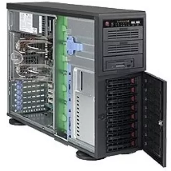 Tietokonekotelo Supermicro CSE-743TQ-903B-SQ Full Tower musta