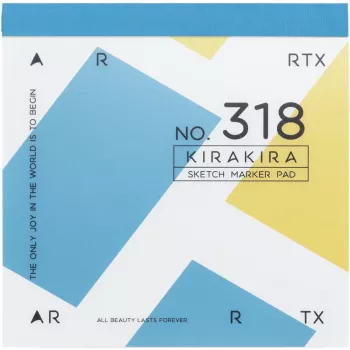 Arrtx LC302666 luonnoskirja, 18 x 18 cm, 56 arkkia, neliönmuotoinen