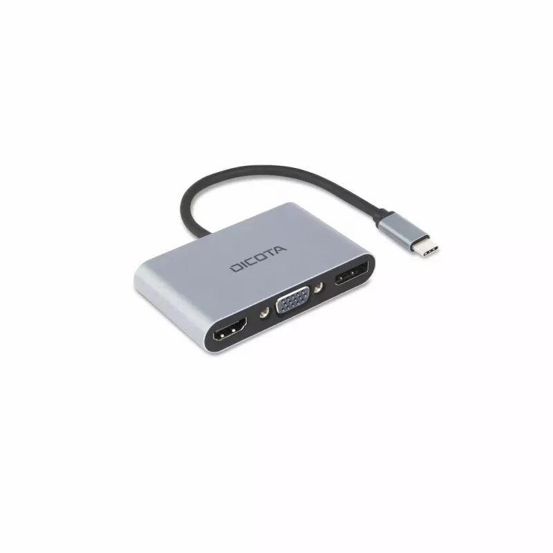 DICOTA D32064 telakointiasema tablet/älypuhelin/kannettava tietokone hopea