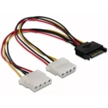 SATA 15-pin - 2x 4-pin Molex liitäntä 20 cm DeLOCK 65159