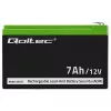 Qoltec 53076 AGM-akku | 12V | 7Ah | turvallisuus