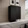 Hylly cama meble ONDA 2D2SZ kirjahylly 98×45×127 cm musta