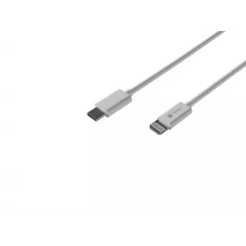 Kaapeli Lightning (uros) -> USB-C (uros) 2 m MFi Prati valkoinen Natec NKA-2151
