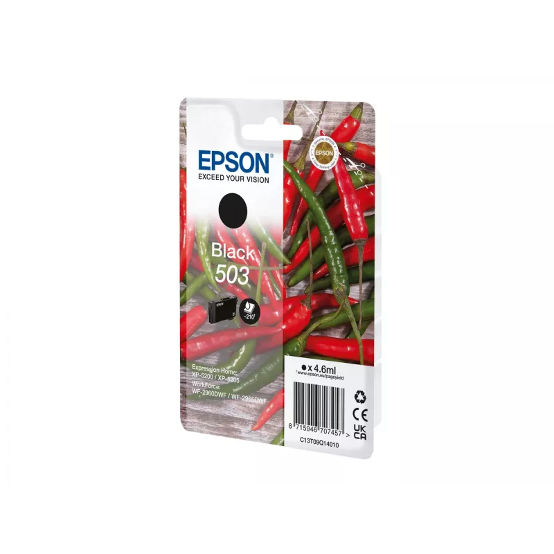 Epson 503 värikasetti 1 kpl alkuperäinen vakiokapasiteetti musta