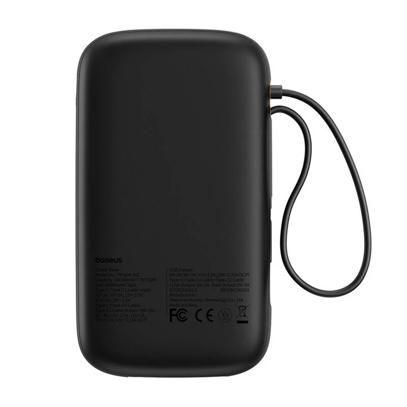 Baseus PPQD4-20C litiumpolymeeri (LiPo) 20000 mAh musta