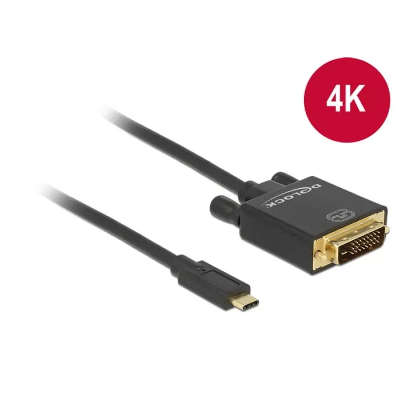 USB-C - DVI-adapteri DeLOCK 85321 2 m