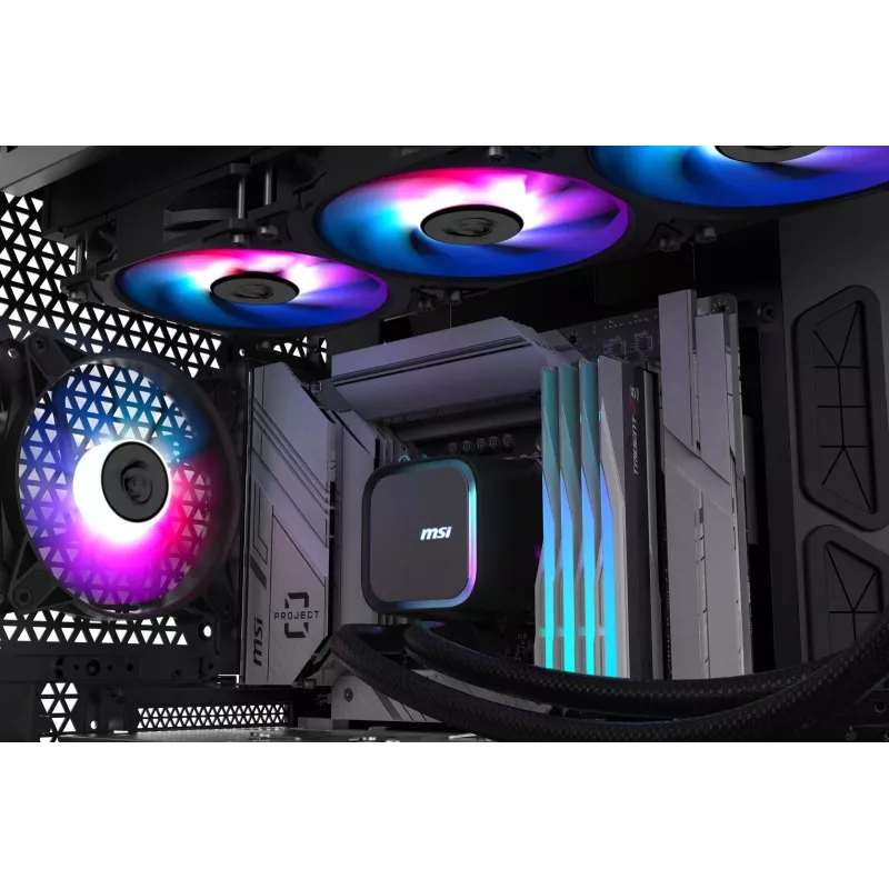 MSI MAG Coreliquid A13 360 emolevy, prosessori all-in-one-nestekühler 12 cm musta 1 kpl