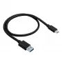 Akyga AK-USB-24 USB 3.1 kaapeli tyyppi A - tyyppi C, 0,5 m, musta