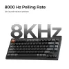 Mekaaninen 75 %:n näppäimistö Keychron V1 Ultra 8K — QWERTY, Bluetooth & kaapeli, RGB, musta