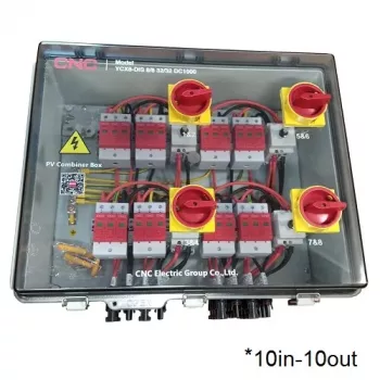 PV-kombinaattorikotelo CNC NV822553 DC 10 in - 10 out IP66