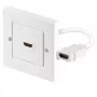 Microconnect HDMWALL1 pistorasia HDMI valkoinen