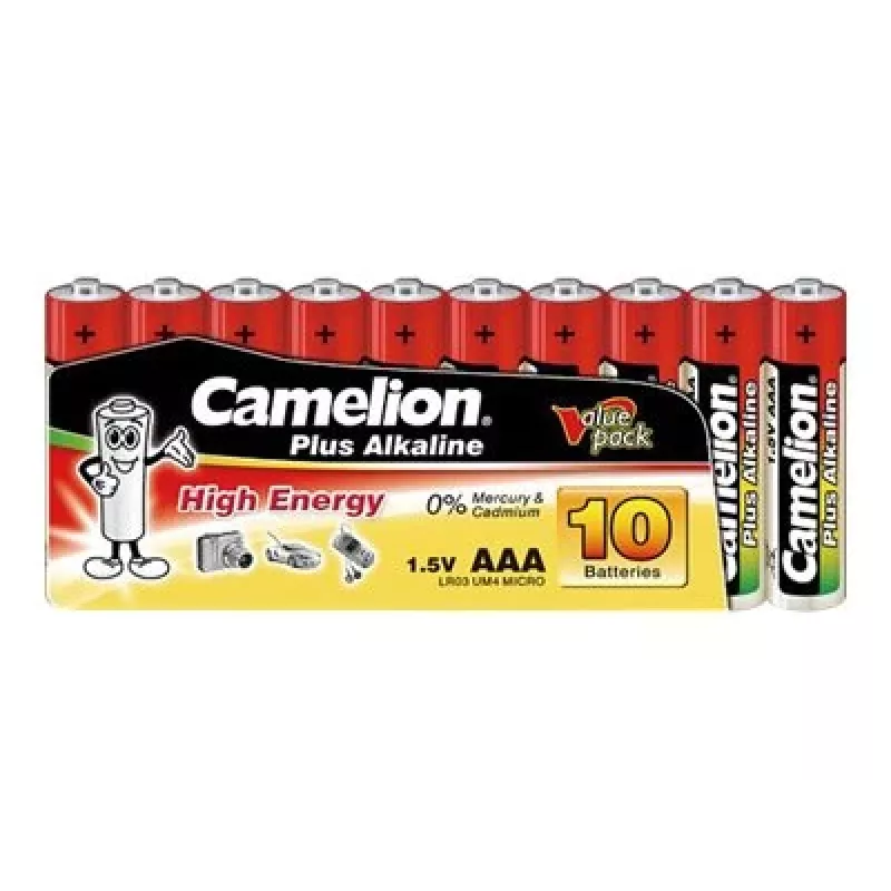 Alkaline AAA-paristot CAMELION LR03 1170 mAh — 200 kpl:n pakkaus