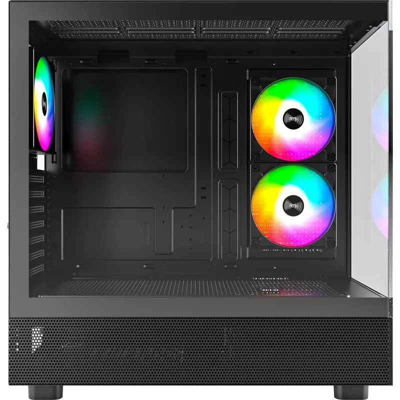 Montech XR Midi Tower, karkaistu lasi – musta