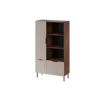 Kirjahylly Cama Meble ALMERA Cama 4, pähkinä/cashmere, 90×42×165 cm