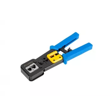 Puristustyökalu LANBERG NT-0204 RJ-45-liittimille, musta/sininen, 272×110,5×30 mm, 140 g