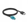 Kaapeli HSD Z naaras USB 2.0 Type-A naaras 1 m DeLOCK 90502