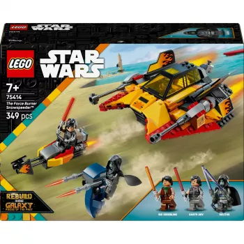 LEGO Star Wars Flame Speeder 75414 lumiajoneuvosarja – 349 osaa, 3 minihahmoa, ikä 7+