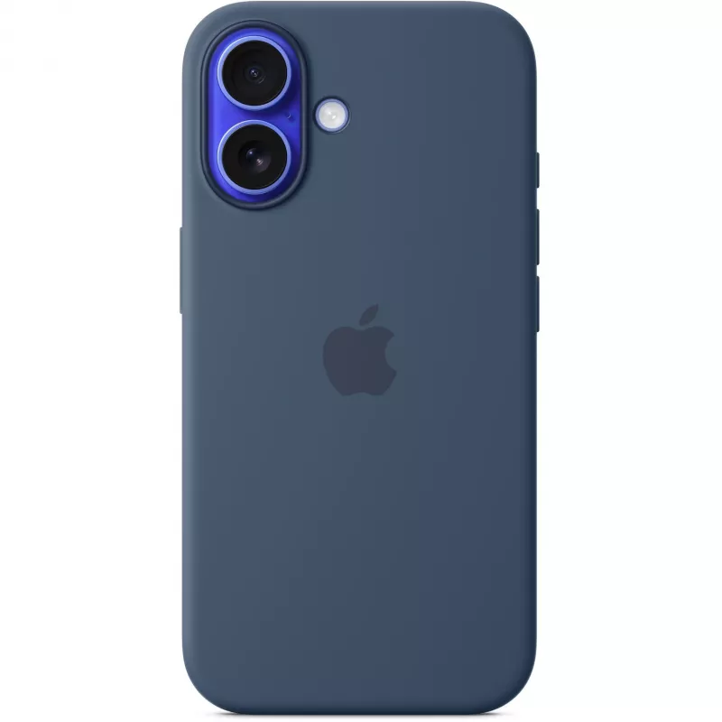 Apple MYY23ZM/A silikonikuori MagSafella iPhone 16:lle, sininen (Denim)