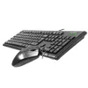 A4Tech KM-72620D - näppäimistö-hiiri-sarja - USB - US - musta