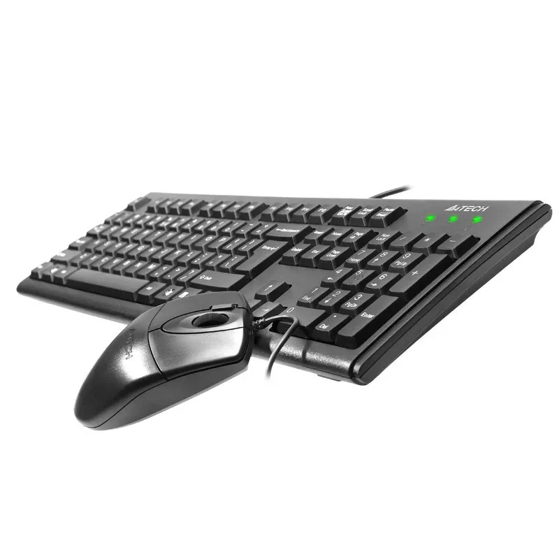 A4Tech KM-72620D - näppäimistö-hiiri-sarja - USB - US - musta