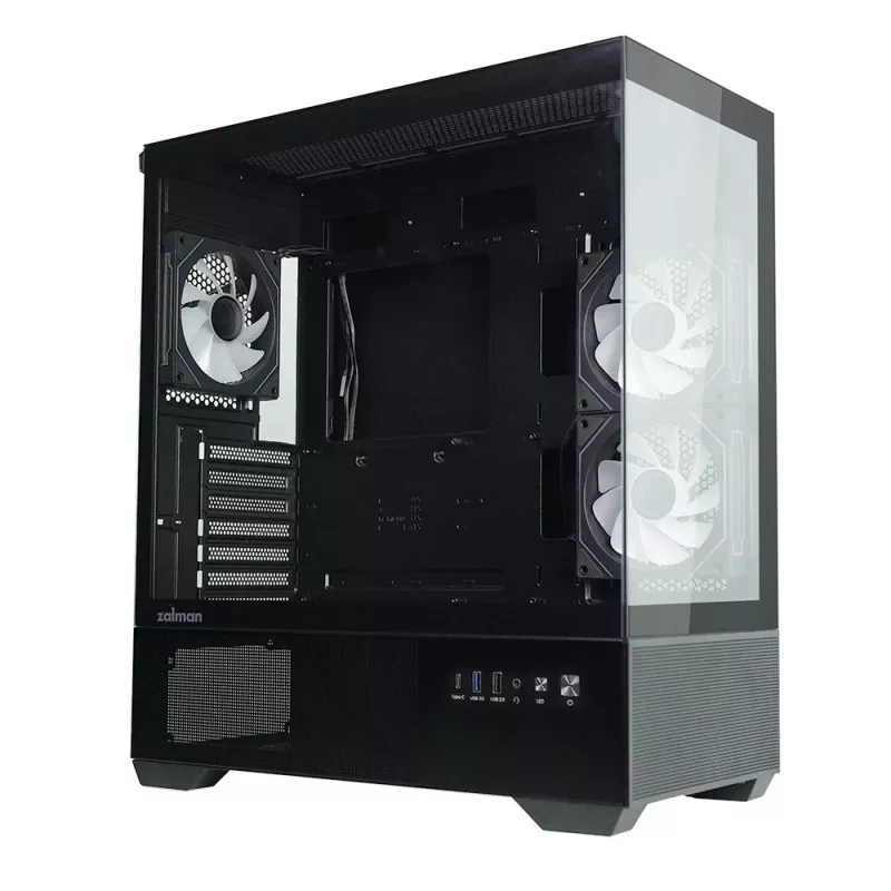 PC-kotelo CHRONIX V2 Mid Tower ARGB-tuuletin x3 musta