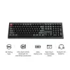 Mekaaninen näppäimistö Keychron V6 Ultra 8K – Full-Size 100% QWERTY, Bluetooth, RGB, musta