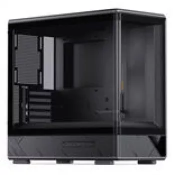 Tietokonekotelo Jonsbo D200 midi-tower mATX karkaistu lasi mini temp -näyttö musta