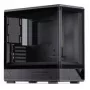 Tietokonekotelo Jonsbo D200 midi-tower mATX karkaistu lasi mini temp -näyttö musta