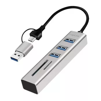 USB 3.0 -keskitin USB-A, SD/microSD-paikka, 2in1