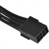 SilverStone SST-PP07-PCIB jatkokaapeli PCIe 8-pin – PCIe 6+2-pin, 25 cm, musta