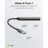 Goobay USB-keskitin 74456 Type-A 5000 Mbit/s vaaleanharmaa