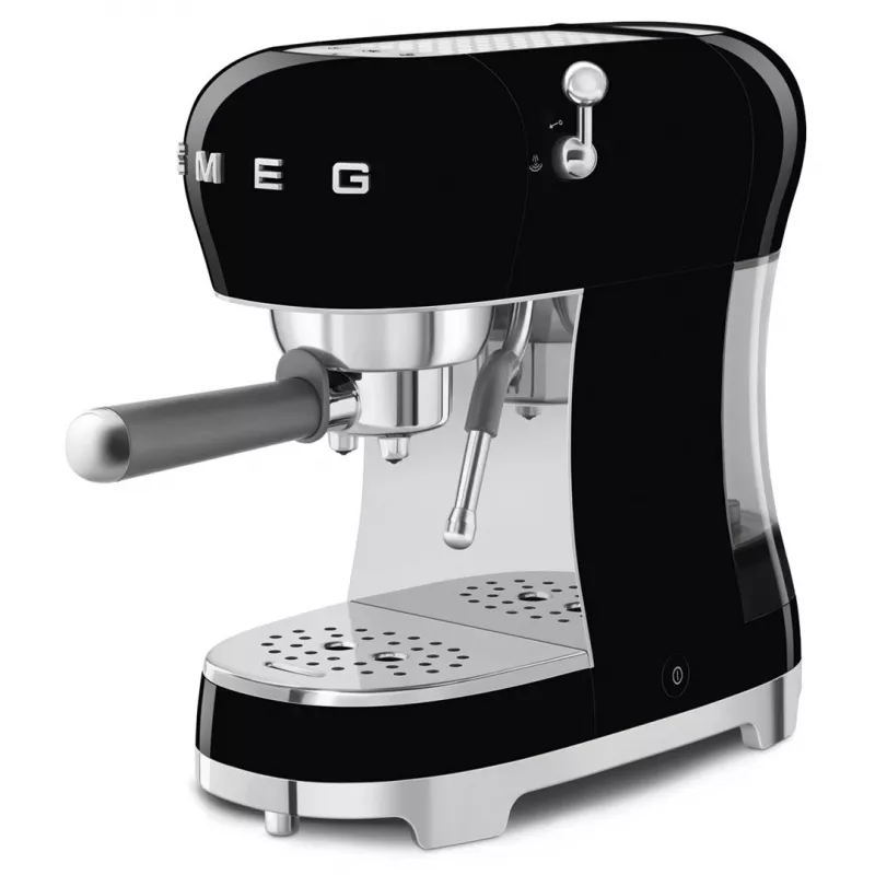 SMEG 50's Style ECF02BLEU espressokeitin, 15 bar, musta