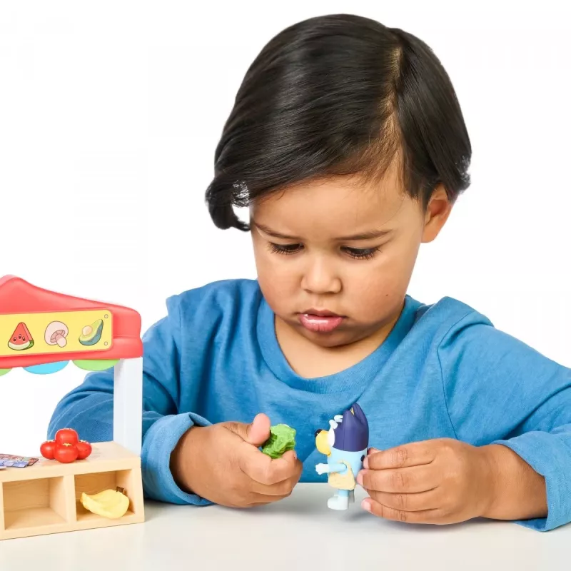 Leikkihahmosetti TMTOYS Mini Bluey ruokakauppa BLU17555 – minihahmosetti leikkihetkiin