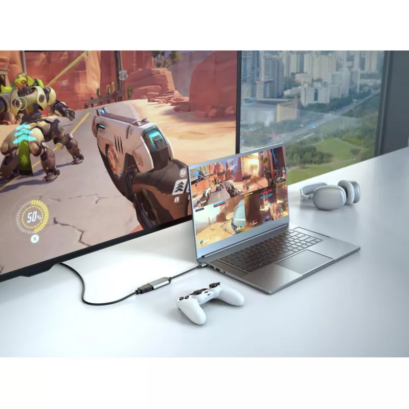 HYPER HD-H8K USB Type-C HDMI ruostumaton teräs