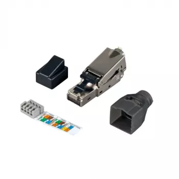 Verkkokaapeli EFB Elektronik 88035.1 RJ-45 Standard 1 m hopea
