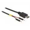DeLOCK 85418 USB-C-virtajohto 2x nastaliittimeen, 0,1 m