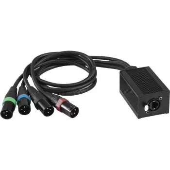 DMX-RJ45-sovitin EUROLITE DNK-1 (MPN 70064831) DMX512-signaalien muuntamiseen RJ45-liitäntöihin