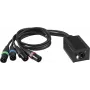 DMX-RJ45-sovitin EUROLITE DNK-1 (MPN 70064831) DMX512-signaalien muuntamiseen RJ45-liitäntöihin
