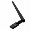 USB-WLAN-sovitin LANBERG NC-0300-WIE, USB 2.0, kaksi ulkoista 5 dBi antennia, WLAN 300 Mbit/s, Ethernet/WLAN, musta