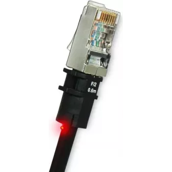 Verkkokaapeli PatchSee PK-F-4 RJ-45 Cat5e 1,2 m musta