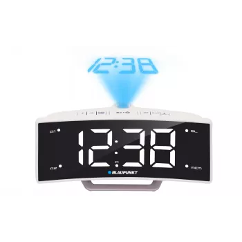 Blaupunkt CRP7WH kello mustavalkoinen radio (CRP7WH)