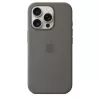 Apple iPhone 16 Pro -silikonikotelo MagSafe-yhteensopiva - kiviharmaa