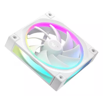 120 mm valkoinen PC-kotelotuuletin DeepCool FL12 WH, 2150 RPM, PWM, 55 CFM, 32 dB, FDB, 4-pin