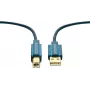 ClickTronic 1,8 m USB 2.0 A/B m/m 1,8 m USB A USB B sininen USB-kaapeli (70096)