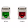 DeLOCK Keystone-moduuli RJ45-liitin LSA Cat.6A LEDillä hopea-valkoinen
